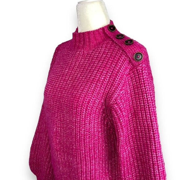 Nasty Gal Premium Chunky Knit Balloon Sleeve Sweater - Picture 3 of 10